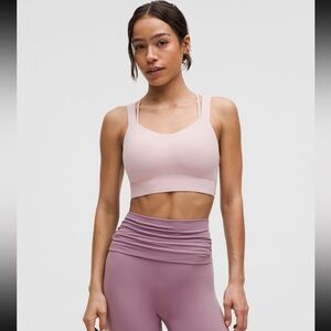 Lululemon Like a Cloud Bra Light Support D/DD Cup Pink Peony size 6